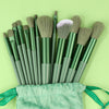 Makeup Brush Set — Soft Fluffy Foundation, Powder, Eyeshadow & Kabuki Brushes with Bag and Sponge for Beginners