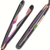 2-in-1 Twist Hair Straightener and Curler, 1-Inch Dual Voltage Flat Iron & Curling Wand for Women