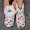 Soft Heart Bow Slippers – Winter Cozy Plush Slip-On Indoor House Shoes for Women & Men