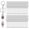 204,066-Pack Beadable Blank Keychain Bars – Bulk 304 Stainless Steel Keychain Blanks for DIY Jewelry, Purse Charms & Crafts