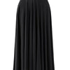 Plus Size Modal Bustier & Mid-Length High-Waist Pleated Swing Skirt 2-in-1 Lightweight Stretch