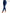 Women's High-Waisted Skinny Jeans - Imitation Denim Print Stretch Pants, Non-See-Through with Elastic Waist, All-Season Machine-Washable