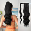 24-inch (61 cm) Body Wave Clip-In Ponytail Extension - Heat-Resistant Synthetic Hairpiece, Easy Secure Clip for Women & Girls
