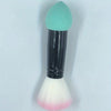 Dual-Ended Foundation Blending Brush with Blush Sponge - Professional Makeup Blender for Flawless Finish
