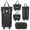 3-in-1 Expandable Travel Bag with Wheels — Lightweight Carry-On Backpack with Telescopic Handle