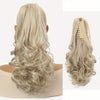 Claw Ponytail Clip-In Long Curly Wavy Synthetic Hair Extension, Heat-Resistant Fiber