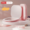Foldable LED Travel Makeup Mirror - Double-Sided 1X/2X/3X Magnification, Adjustable Brightness, Rechargeable USB Pocket Mirror
