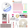 116-Piece Electric Nail Drill Kit with 120W LED Lamp, 6-Speed Drill & 50+ Accessories — Gel Polish Manicure Pedicure Set for DIY & Salon Beginners