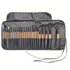 24-Piece Professional Makeup Brush Set with Gift Bag – Foundation, Eyeshadow & Eyebrow Brushes