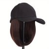 Baseball Cap Wig for Women – Adjustable Snap Back, Heat-Resistant Synthetic, Lightweight Breathable Hairpiece (Brown, Red, Blonde, Auburn, Charcoal Grey)