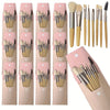 12-Pack Mini Makeup Brush Set – 8 Soft Nylon Bristle Eye & Blush Brushes