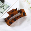 Multicolor Large Acrylic Rectangle Hair Clip Thick Resin Claw for Long Thick Hair Nonslip Jaw Clip