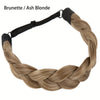 Adjustable Handmade Braided Headband – Natural High-Temp Fiber Hairband for Women