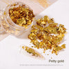 Golden Foil Flakes for Nail Art — Metallic Nail Foils for Resin, Epoxy, Tumblers, Face & Eye Makeup, DIY Crafts