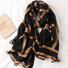 Lightweight Winter Scarf for Women, Imitation Silk Shawl Neckerchief Wrap