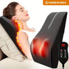 Heated Full-Body Massager, Rechargeable – Pressing & Rolling Nodes, Adjustable Heat for Neck, Shoulder & Back, Portable for Office & Travel