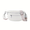 Women's Retro Belt Bag - Nylon Fanny Pack with Multi Pockets, Polyester Lining, Zipper Closure for Travel & Outdoor