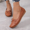 Women's Bow Flat Loafers Soft-Sole Slip-On Casual Lightweight Shoes