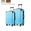 2-Piece Luggage Set 20-inch (51 cm) & 24-inch (61 cm) Lightweight ABS+PC Spinner Suitcases with Combination Lock and 360° Wheels
