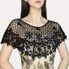 Hollow-Out Lace Pullover Shawl Cape – Lightweight Monochrome Summer Knit Poncho