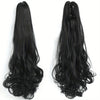 22-Inch (56 cm) Long Wavy Clip-In Ponytail Extension — Synthetic Claw Clip Hair Piece for Women
