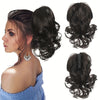 Curly Wave Clip-In Ponytail Hair Extension for Women - Synthetic High-Temperature Fiber Clip-On Hairpiece
