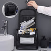 6-Tier Dual Compartment Toiletry & Makeup Organizer Bag with Hook — Large Capacity Travel Cosmetic Case, Black, Unisex
