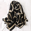 Lightweight Winter Scarf for Women, Imitation Silk Shawl Neckerchief Wrap