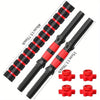 Adjustable Dumbbell & Barbell Set — 2 x 13.77 in (35 cm) Connectors, 1 x 15.7 in (40 cm) Bar, PVC/ABS Home Workout Weights