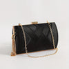 Elegant Braided Clutch Wallet Champagne Evening & Wedding Party Bag