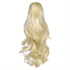 Clip-In Curly Ponytail Hair Extension – 11.8 in (30 cm) Loose Wave Claw Clip, Synthetic High-Temp Fiber for Women