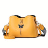 Small Butterfly Crossbody Bag for Women - Lightweight Bucket Shoulder Purse for Teens