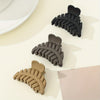 3-Pack Matte Shark Hair Claw Clips Solid Color Elegant Hair Clips for Women