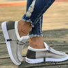 Women's Plush-Lined Flat Loafers - Casual Lace-Up Lightweight Low-Top Sneakers
