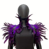 Women's Gothic Faux Feather Collar Cape Shawl — Elegant Party, Prom & Halloween Cosplay Wrap (Multiple Colors)