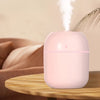 220ml (7.4 fl oz) Portable Humidifier & Essential Oil Diffuser, USB Powered, Warm Mist, Pre-Filter, Sleek Cylindrical Transparent Design