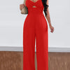 Solid Halter Neck Backless Slingback Dress V-Neck Elegant Polyester
