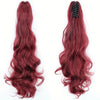 20" (50 cm) Curly Wave Clip-In Ponytail Extension – Invisible Secure Clip, Heat-Friendly Synthetic Hairpiece for Women, Natural-Looking Y2K Party & Everyday