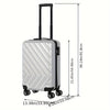 1- or 2-Piece Hard Shell Luggage Set - 20in (51cm) Spinner Carry-On + 14in (36cm) Crossbody Handbag, Wheels, Multi-Color