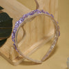LNCHRAN Sparkling Pink & Purple Gem Headband - Elegant Comfortable Hairband for Everyday & Parties