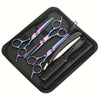 7-Piece Professional Hair Clipper & Thinning Scissors Set — Salon Mixing Shears, Razor & Accessories