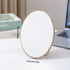 Elegant Rotatable HD Makeup Mirror - Adjustable Iron Frame Polished Glass Vanity Mirror No Battery, Cartoon Theme