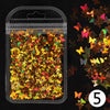 Holographic Butterfly & Heart Nail Glitter Flakes 3D Laser Sequins for Manicure & Nail Art
