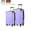 2-Piece Luggage Set 20-inch (51 cm) & 24-inch (61 cm) Lightweight ABS+PC Spinner Suitcases with Combination Lock and 360° Wheels