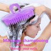 Scalp Massaging Shampoo Brush - Soft Plastic Bristles Hair Washing Comb with Durable ABS Handle for All Hair Types