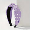 Solid Color Headband 1-Pack - Women's Polyester Hairband for Dress Up