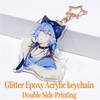 Custom Anime Acrylic Keychain Personalized Photo Cartoon Pendant Hologram Charm