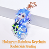 Custom Anime Acrylic Keychain Personalized Photo Cartoon Pendant Hologram Charm