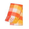 Luxury Cashmere-Blend Winter Scarf for Women – Thick Warm Shawl with Tassels, Soft Fluffy Solid & Plaid
