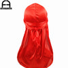 Unisex Silk Durag Long Tail Headwrap Bandana 100+ cm (39+ in) Biker Turban Headwear